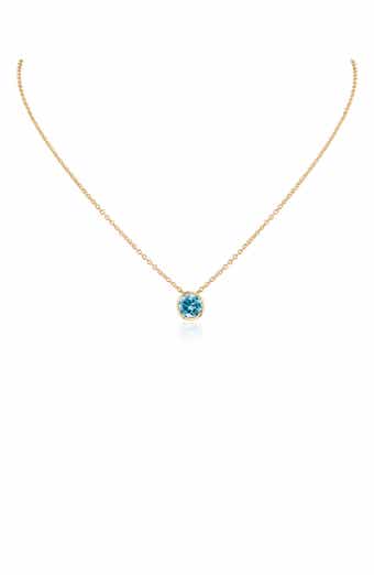 2ct. tw. Bezel Birthstone Cubic Zirconia Pendant Necklace