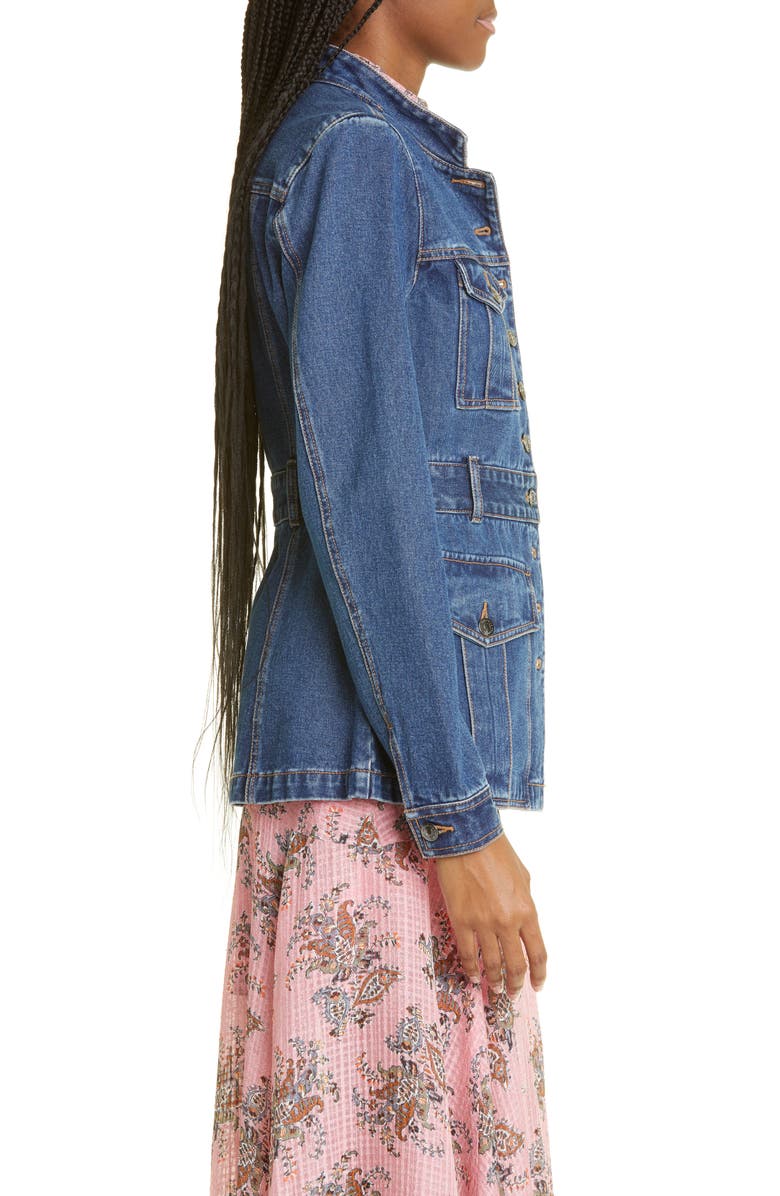 Veronica Beard Tika Denim Jacket, Alternate, color, 