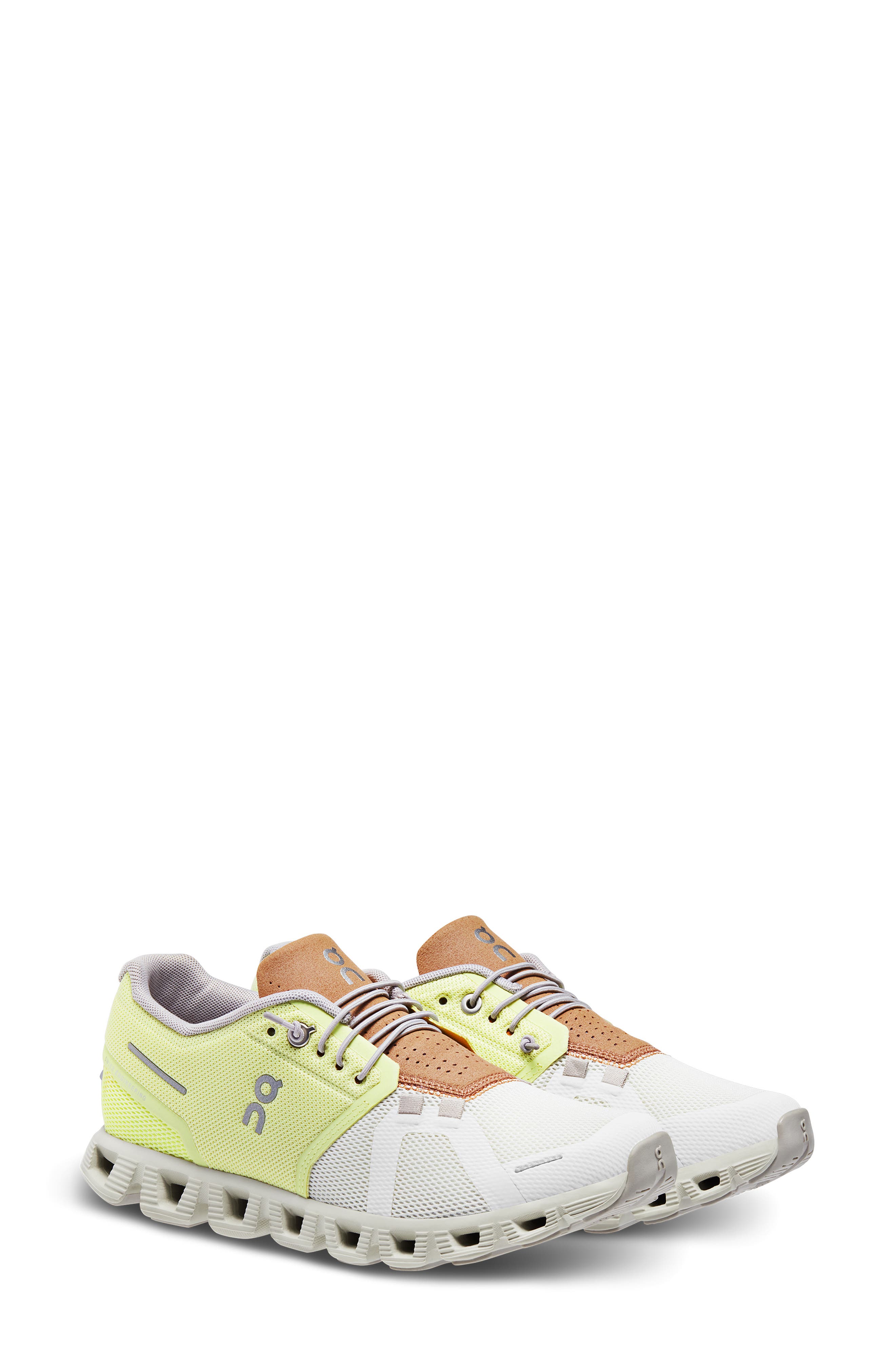On Cloud 5 Running Shoe, Main, color, Hay/Ice