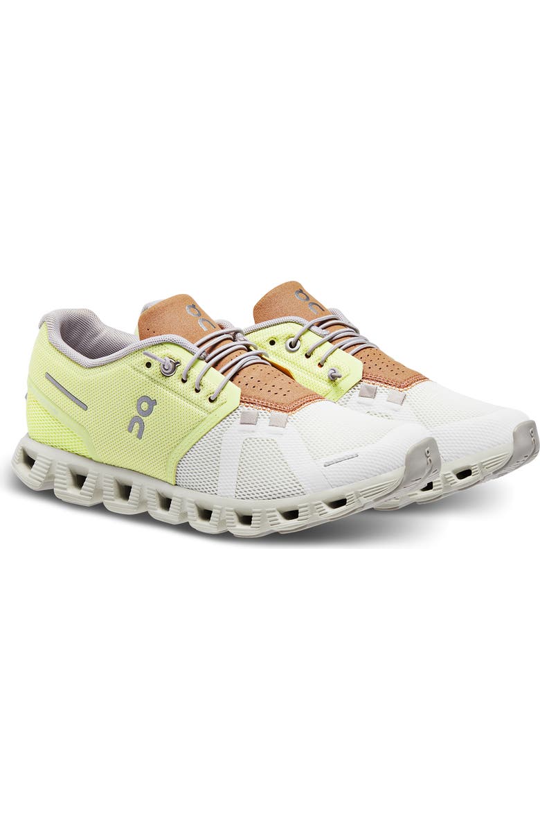 On Cloud 5 Running Shoe, Main, color, Hay/Ice