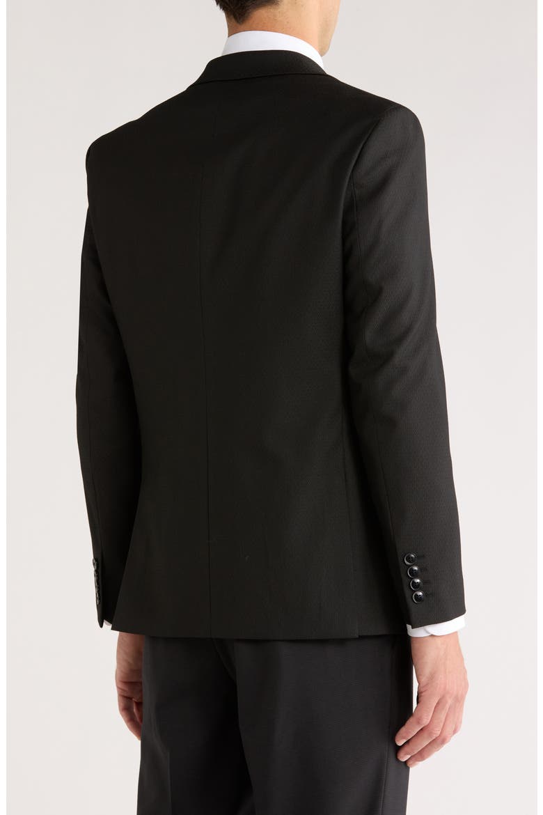 Satin Peak Lapel Dinner Jacket, Alternate, color, BLACK