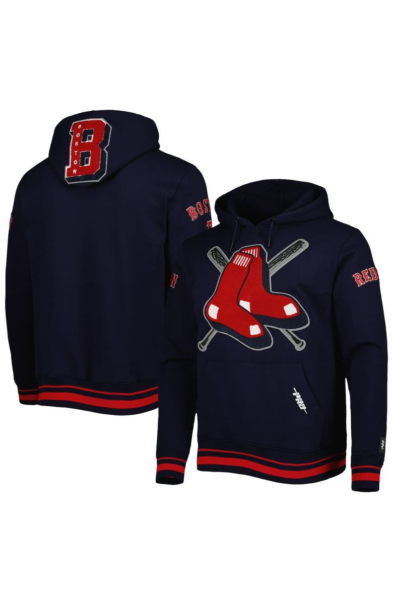 PRO STANDARD Men's Pro Standard Navy Boston Red Sox Mash Up Logo Pullover Hoodie, Main, color, 