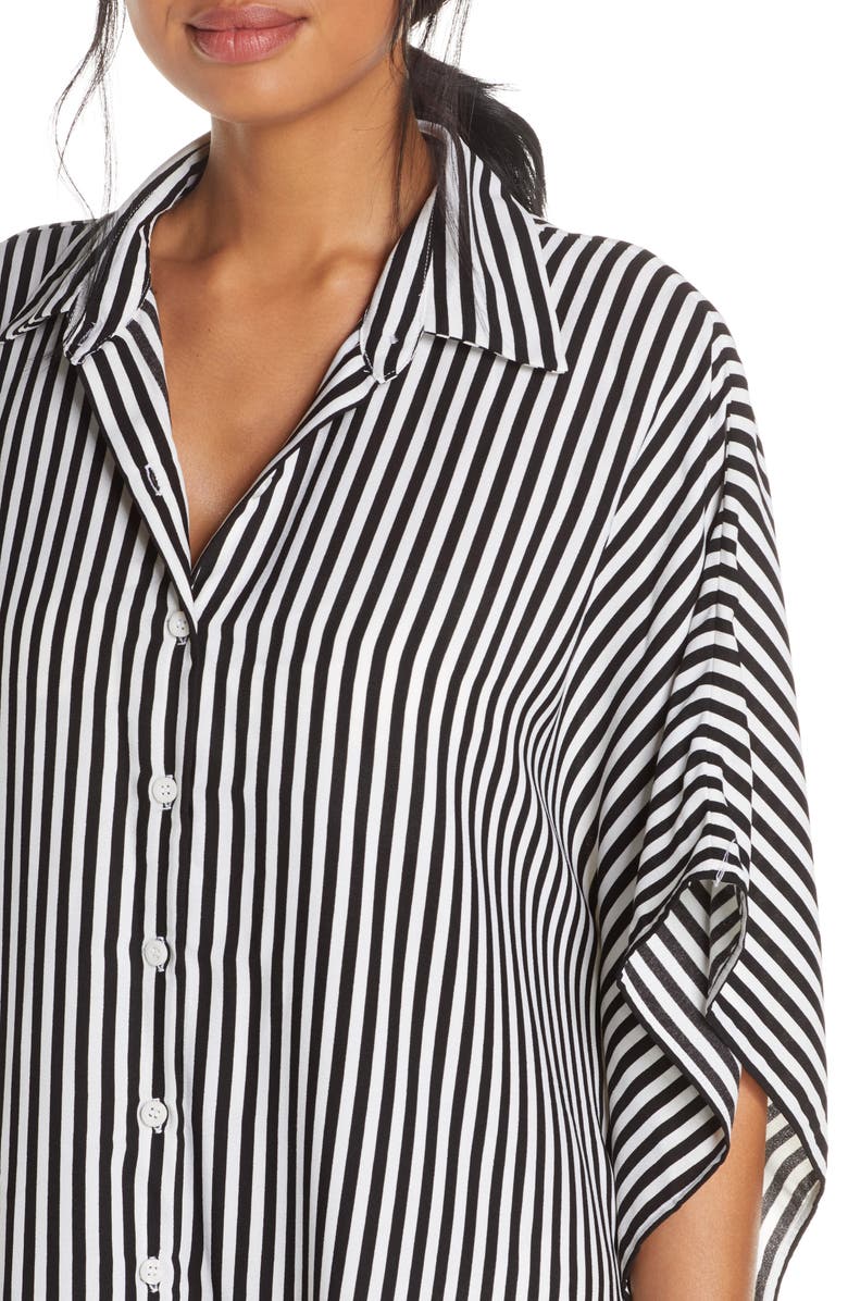 Tommy Bahama Palm Party Boyfriend Tunic Shirt, Alternate, color,