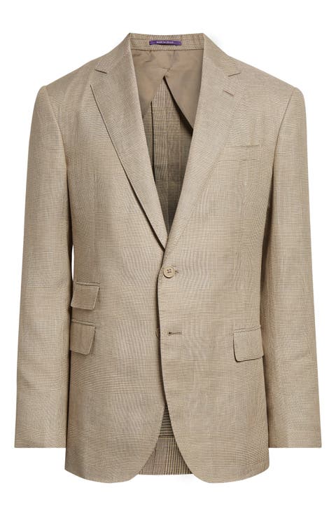 Glen Plaid Linen & Silk Sport Coat