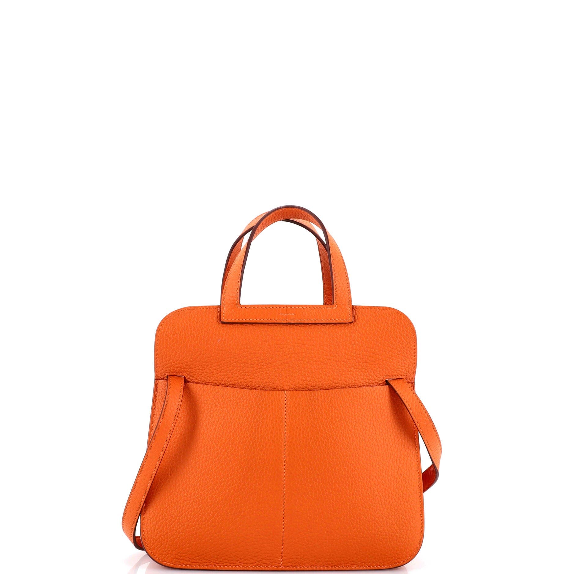 Pre-Owned Hermes Halzan Bag Clemence 25, Alternate, color, Feu