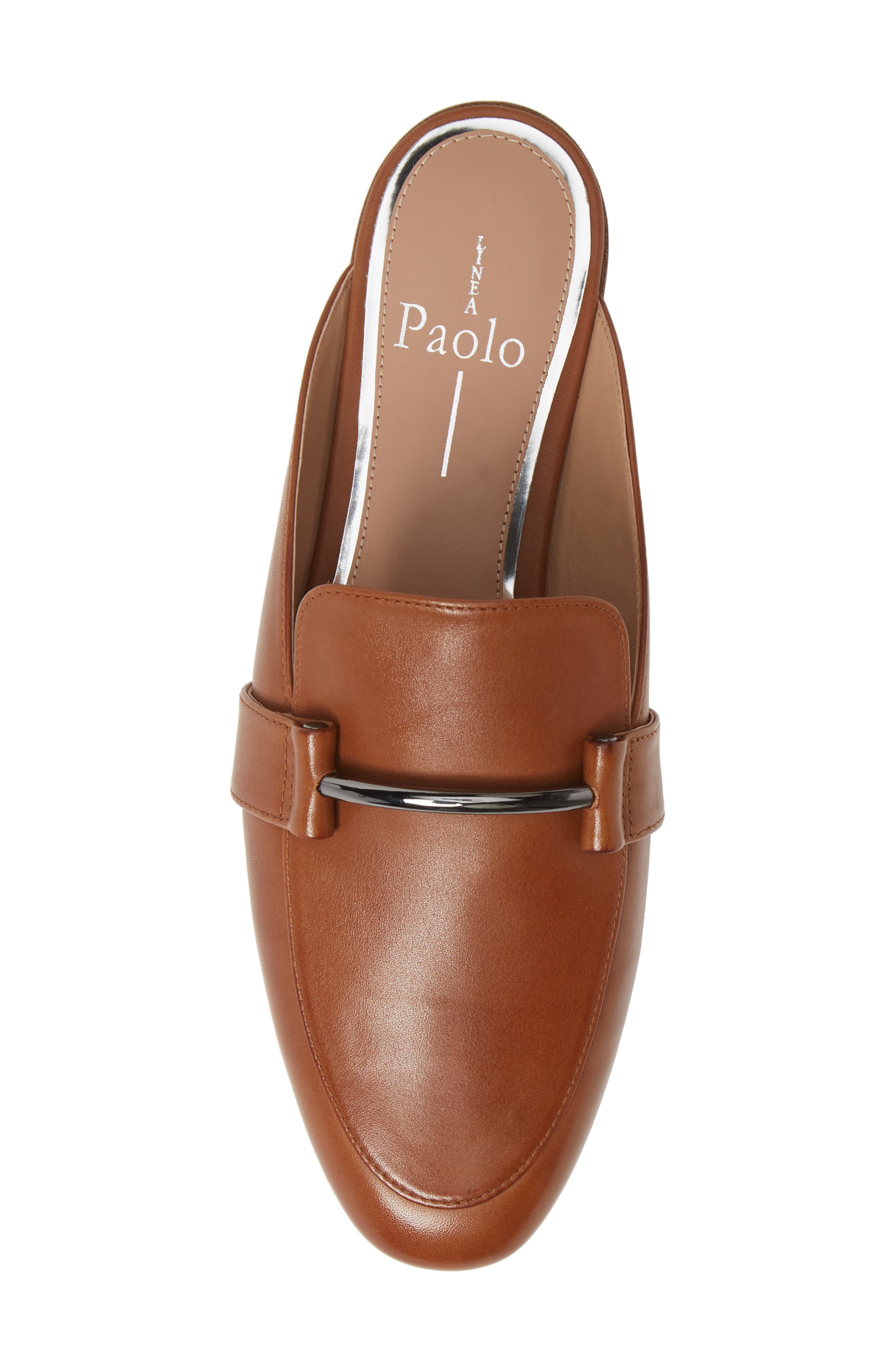 Annette Loafer Mule, Alternate, color, COGNAC LEATHER