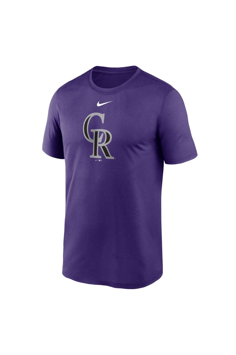 Men's Nike  Purple Colorado Rockies Legend Fuse Large Logo Performance T-Shirt, Alternate, color, Purple