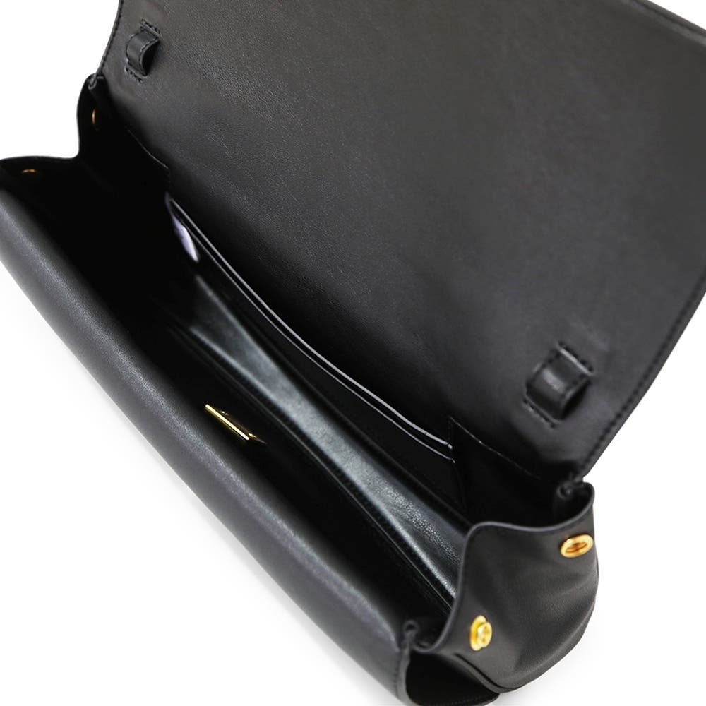 Belle & Bloom Love Boat Leather Clutch Bag, Alternate, color, Black