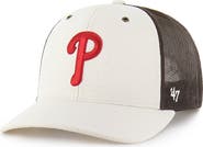 CARHARTT X 47 Men's Carhartt x '47 Natural/Brown Philadelphia Phillies Undyed Trucker Adjustable Hat
