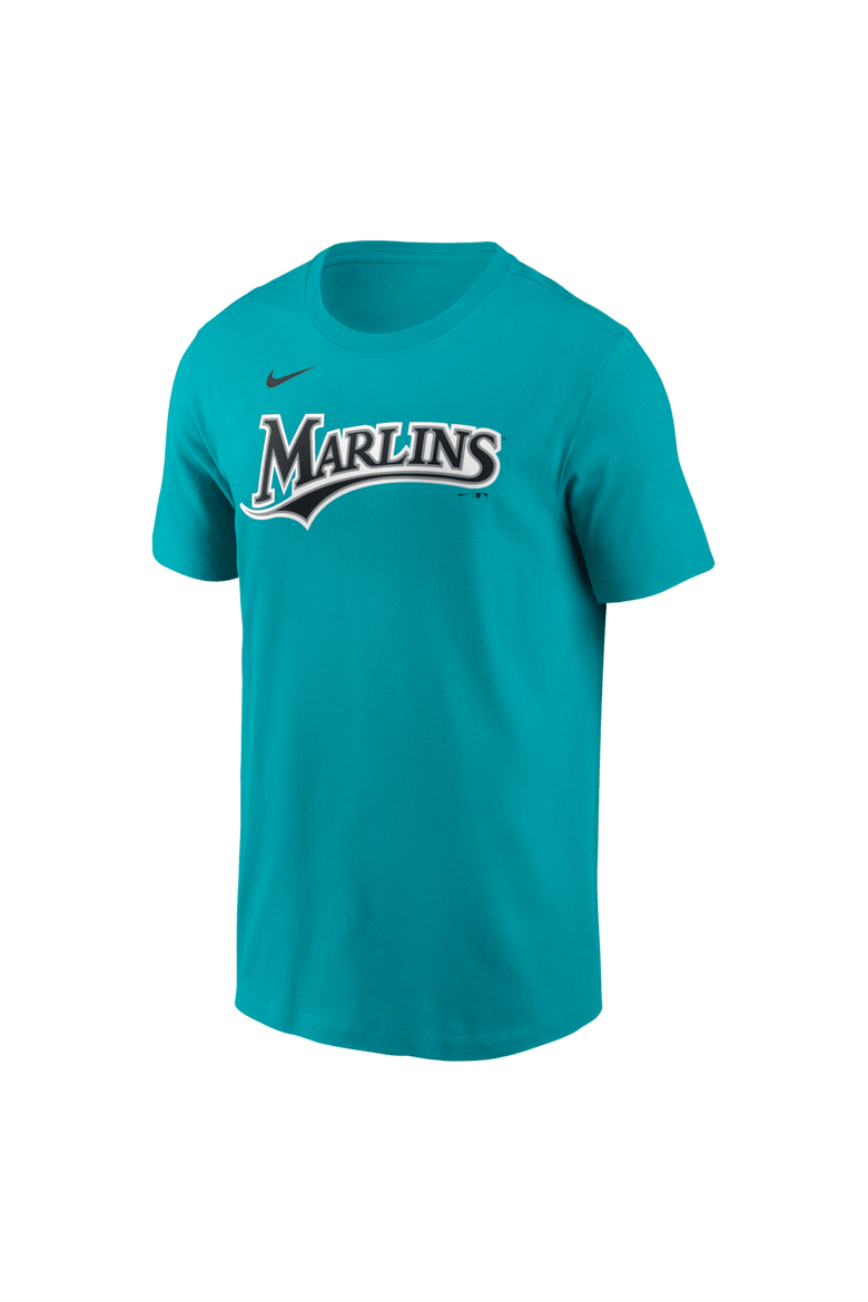 Name & Number T-Shirt Nike Kyle Stowers Teal Miami Marlins Name & Number T-Shirt, Alternate, color, Teal
