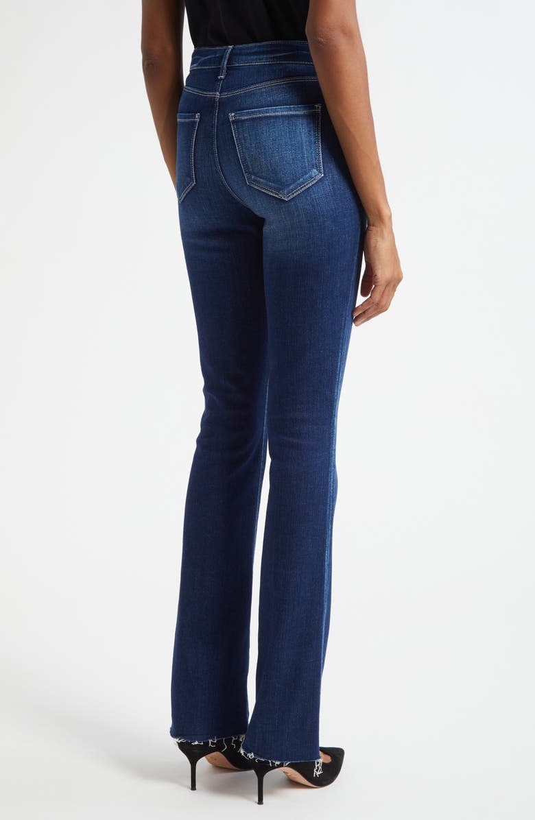 L'AGENCE Ruth Raw Hem Straight Leg Jeans, Alternate, color, Sterling