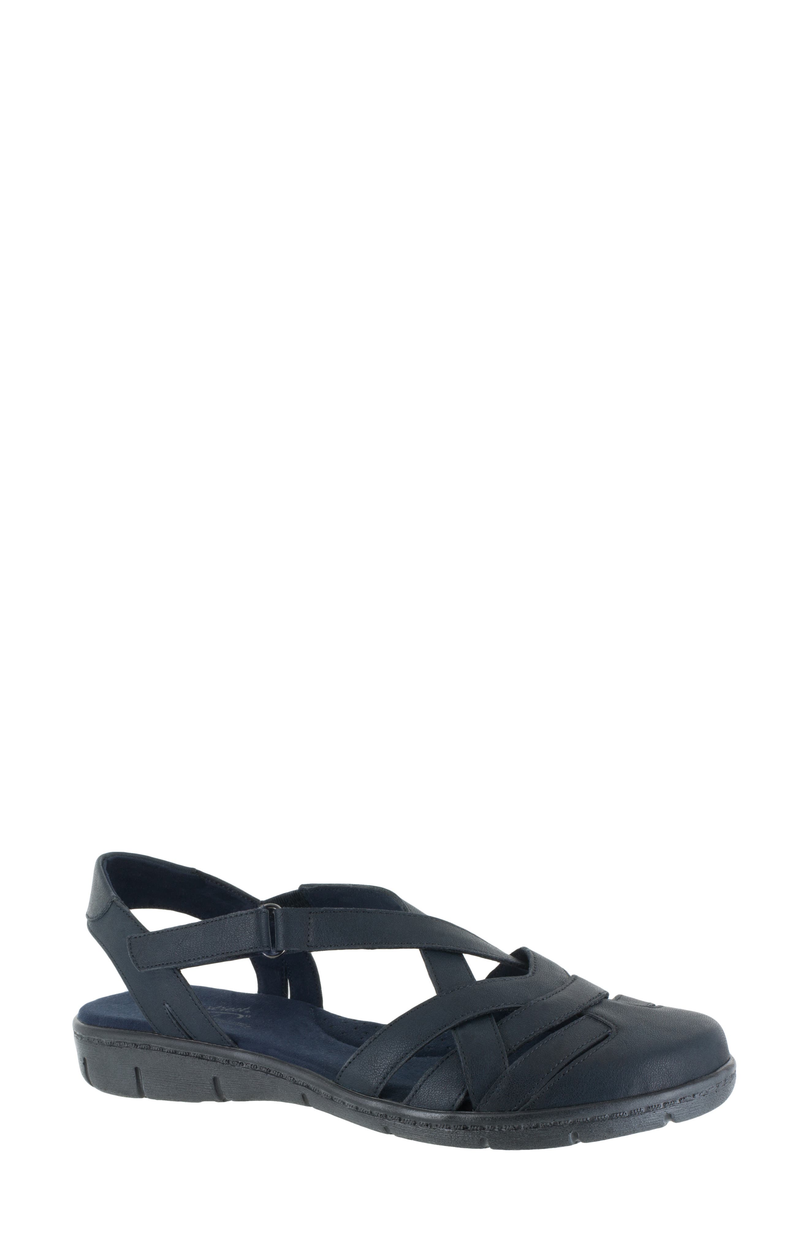 EASY STREET Garrett Sandal - Multiple Widths Available, Main, color, Navy