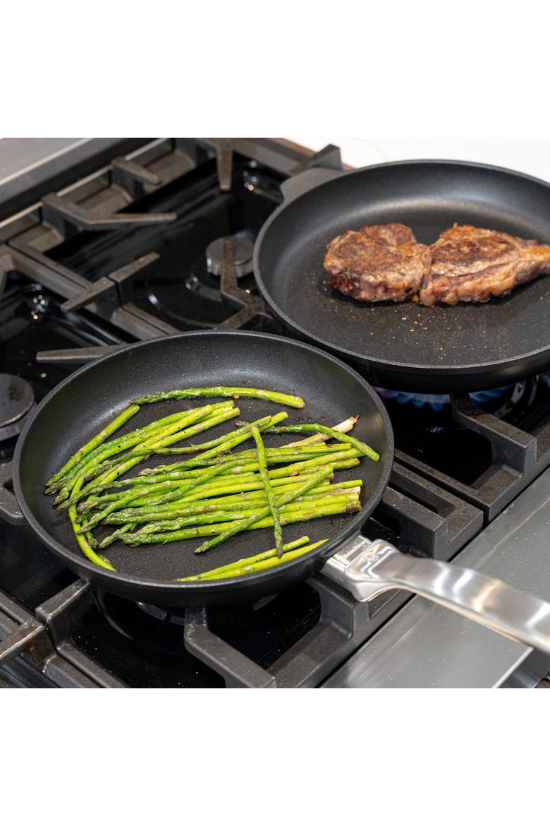 CHD Nonstick Fry Pan Duo, 9.5-Inch & 11-Inch, 2-Piece Set, Alternate, color, Black