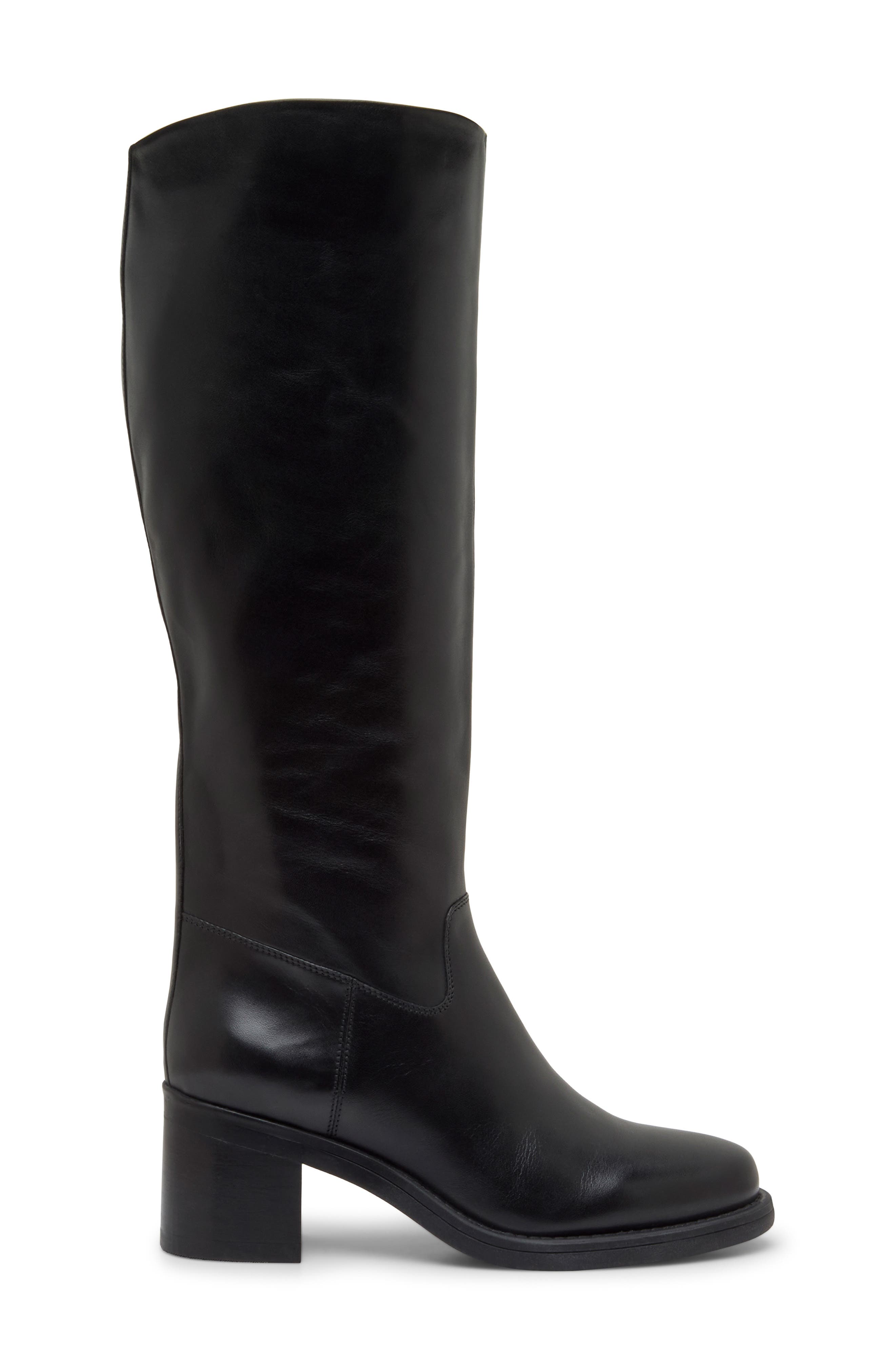 Alesa Knee High Boot, Alternate, color, BLACK