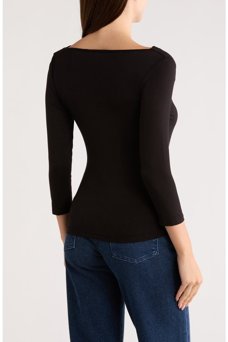 Cowl Neck Ruched Top, Alternate, color, BLACK