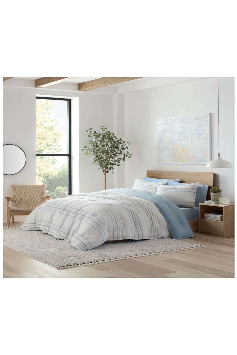 Bergen Soft Comforter Set, Alternate, color, SOFT BLUE