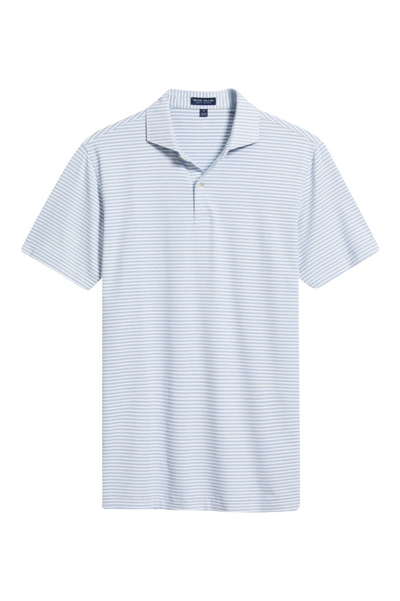 Echo Performance Jersey Golf Polo, Alternate, color, WHITE / GALE GREY