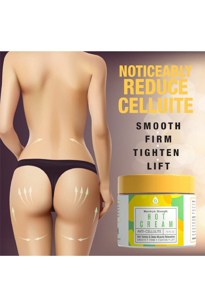 Anti Cellulite & Muscle Relaxation Hot Cream, Alternate, color, Yellow 4oz