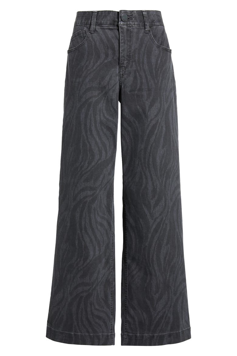 Sam High Waist Wide Leg Jeans, Alternate, color, SHADOW BLACK