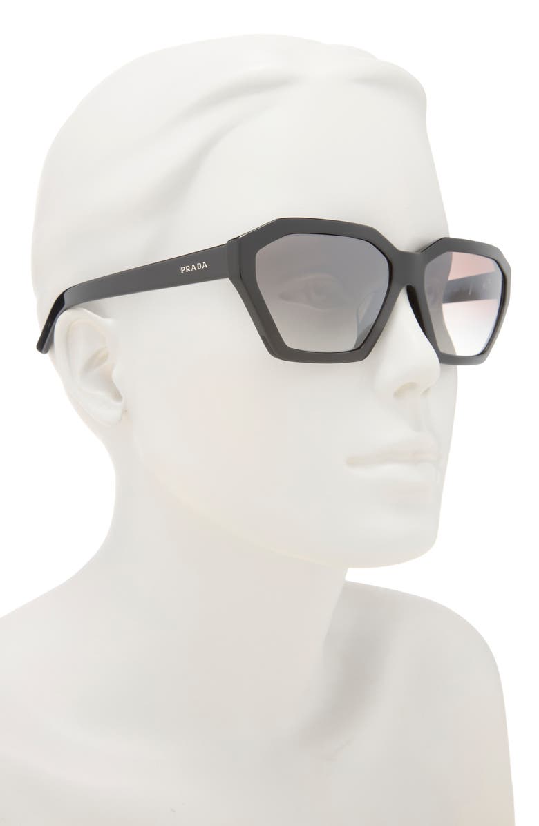Prada 59mm Geometric Sunglasses, Alternate, color,