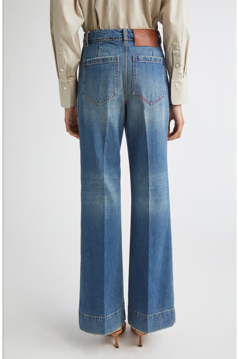 Alina Flare Jeans, Alternate, color, WASHED BLUE