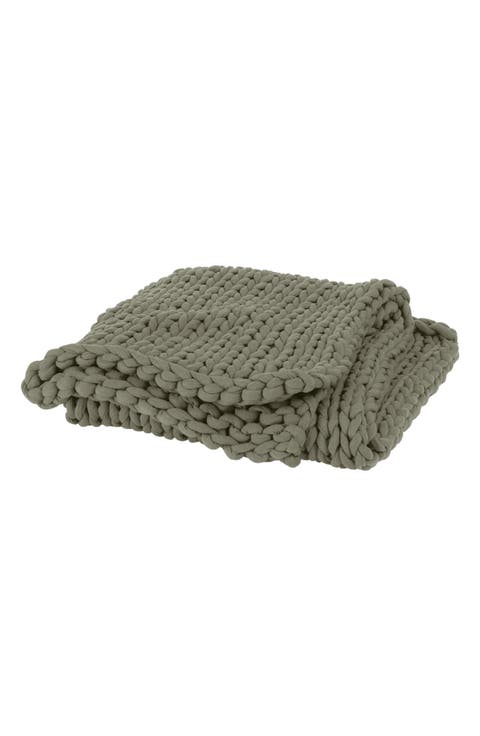 Tree Napper Weighted Knit Blanket
