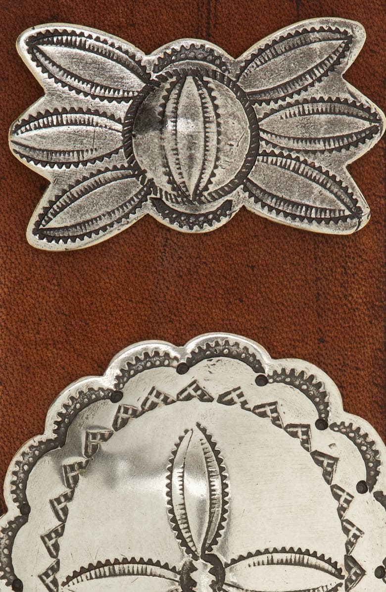 Ralph Lauren Purple Label Concho Leather Belt, Alternate, color, 