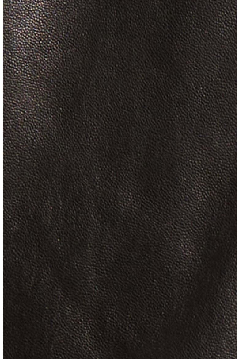 Leather Blazer, Alternate, color, BLACK