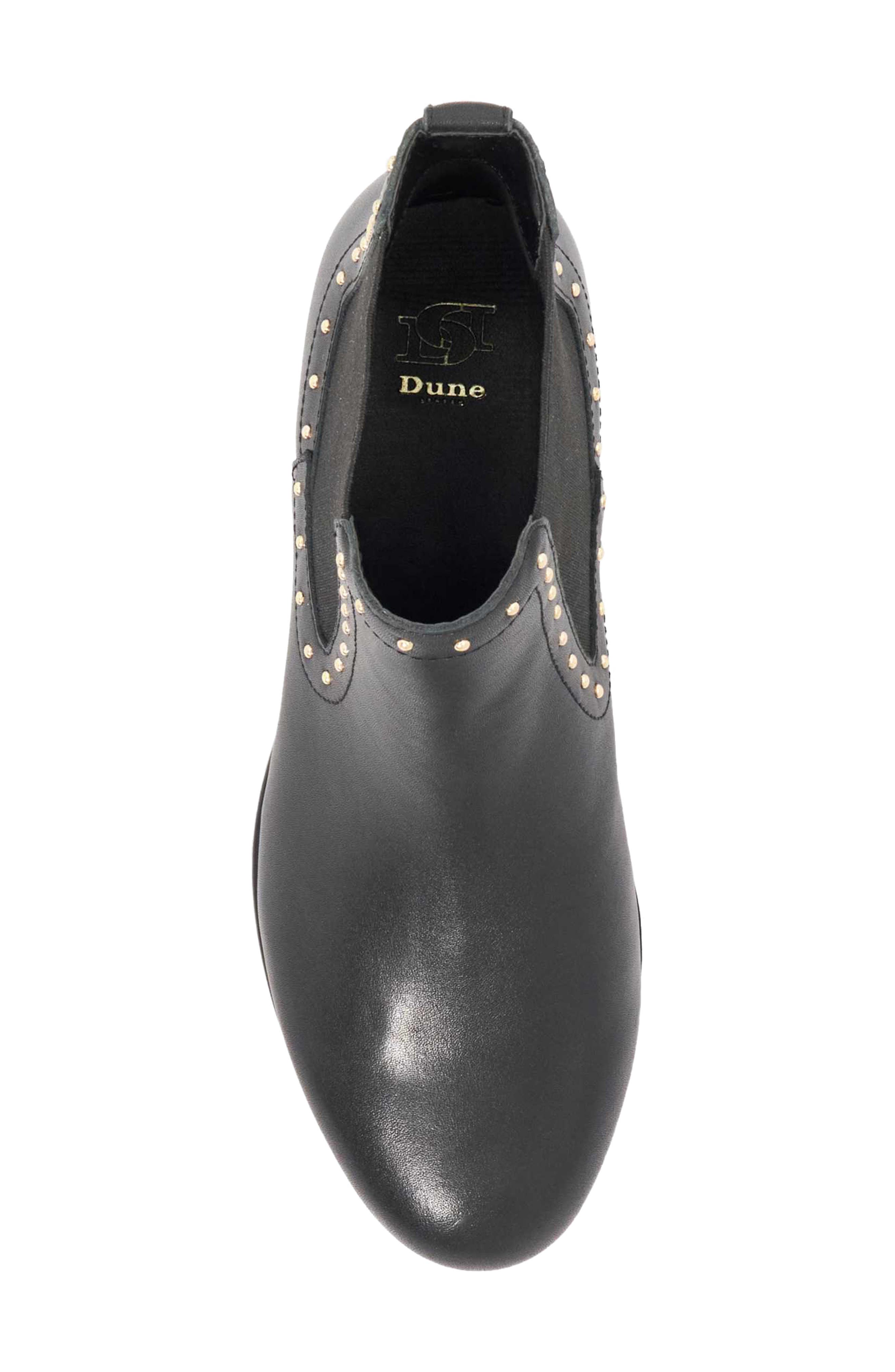 Dune London Pudded Chelsea Boot, Alternate, color, Black