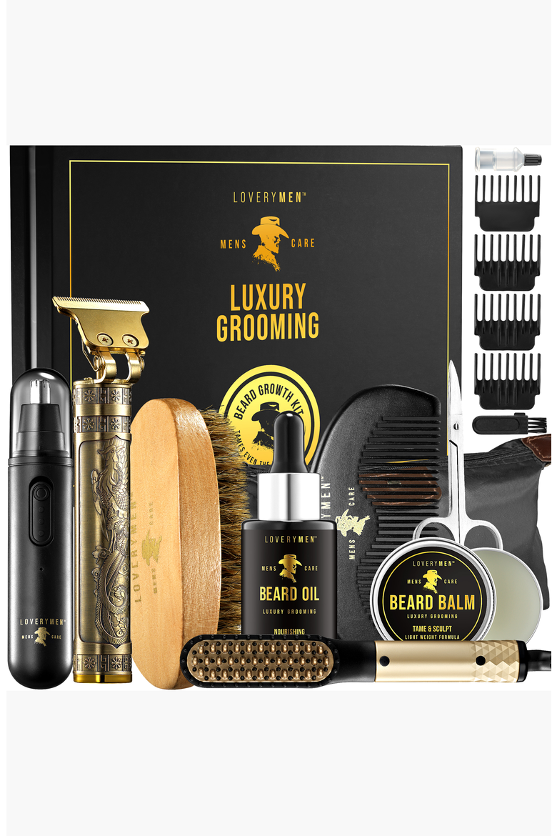 Ultimate 9 Piece Luxury Mens Beard Grooming Kit, Alternate, color, None