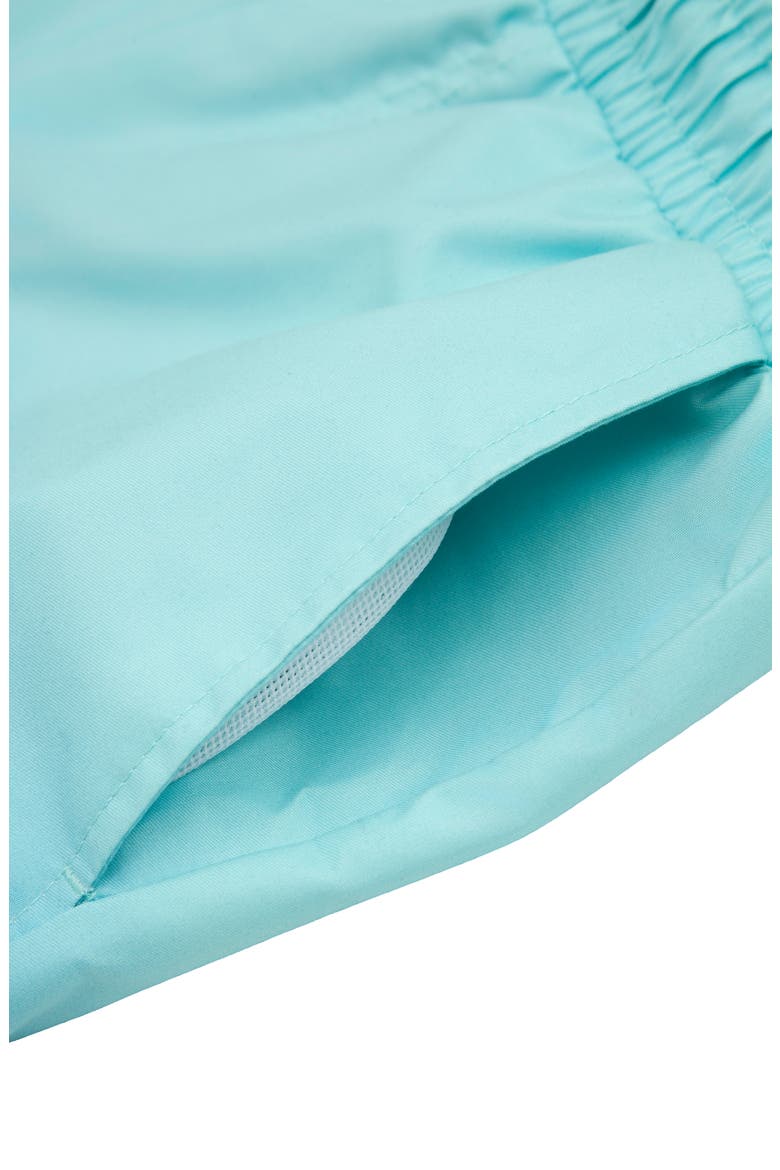 Kids' Print Swim Trunks with Compression Liner UPF 50+, Alternate, color, Aqua Blue Gradient