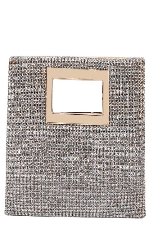 Rhinestone Rectangular Clutch