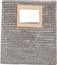 BERNESS Rhinestone Rectangular Clutch