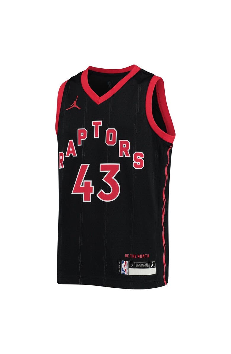 Jordan Brand Youth Jordan Brand Pascal Siakam Black Toronto Raptors 2020/21 Swingman Jersey - Statement Edition, Alternate, color, 