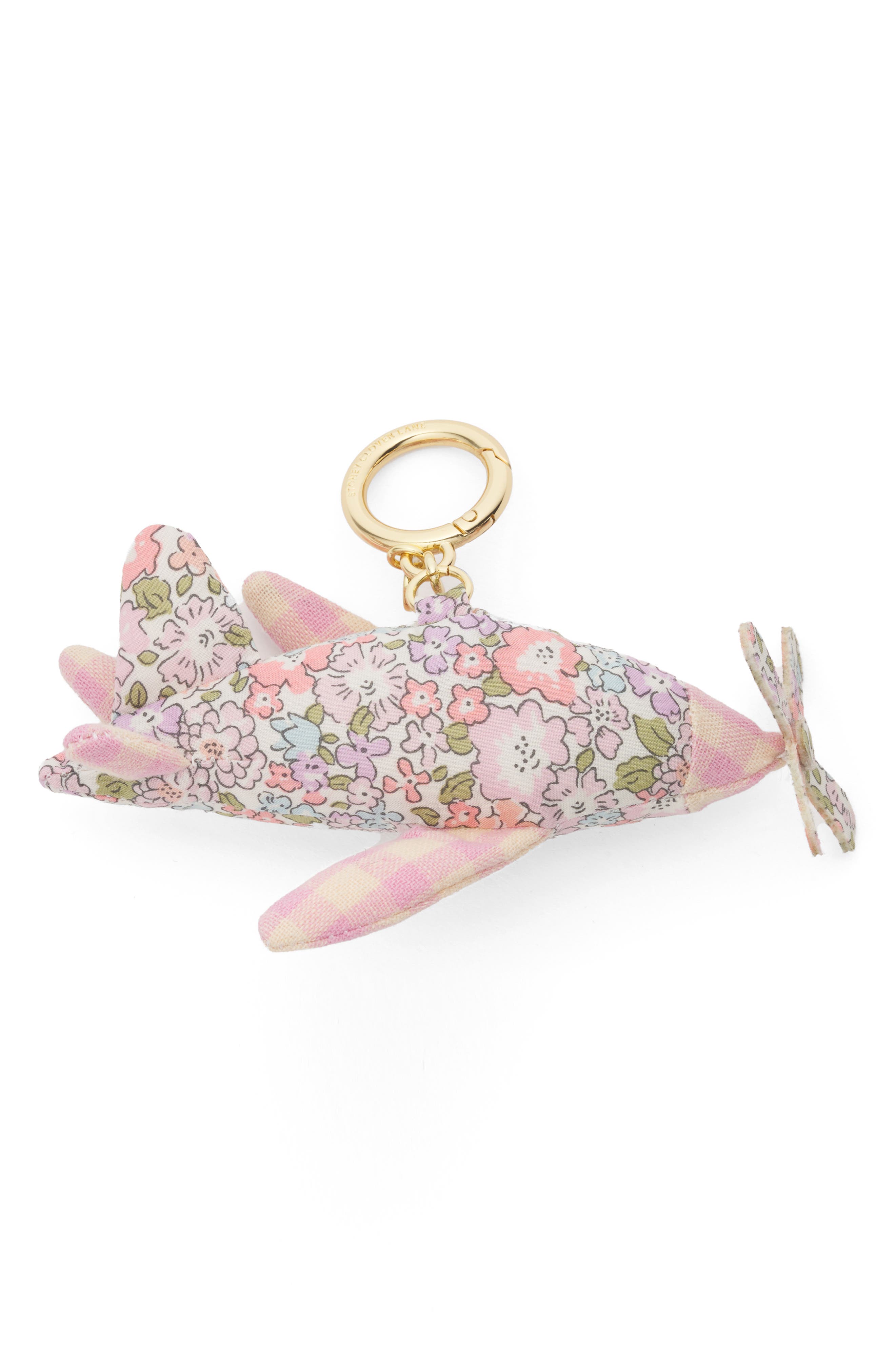 Stoney Clover Lane x Liberty Puffy Airplane Bag Charm, Main, color, Pink Multi
