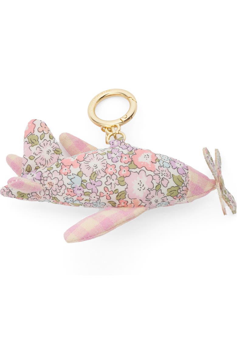 Stoney Clover Lane x Liberty Puffy Airplane Bag Charm, Main, color, Pink Multi
