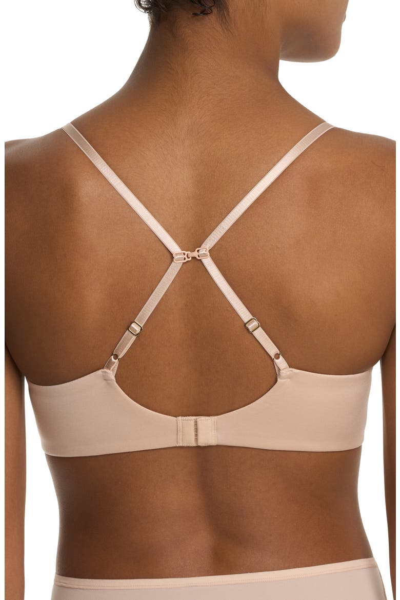 Soft Focus Comfort Underwire Convertible Demi Bra, Alternate, color, LIGHT MOCHA