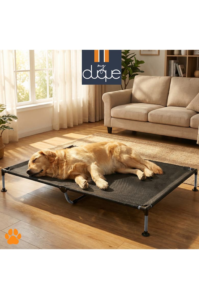 Pet Bed, 51 Inches x 34.5 Inches, Alternate, color, Black