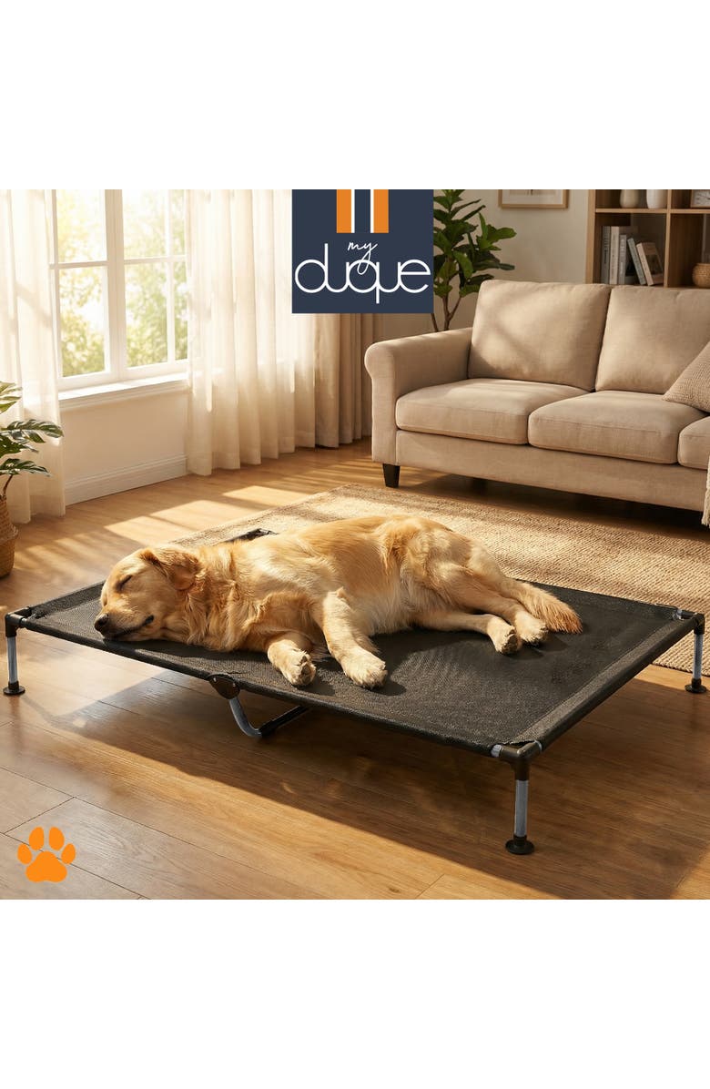 My Duque Pet Bed, 51 Inches x 34.5 Inches, Alternate, color, Black