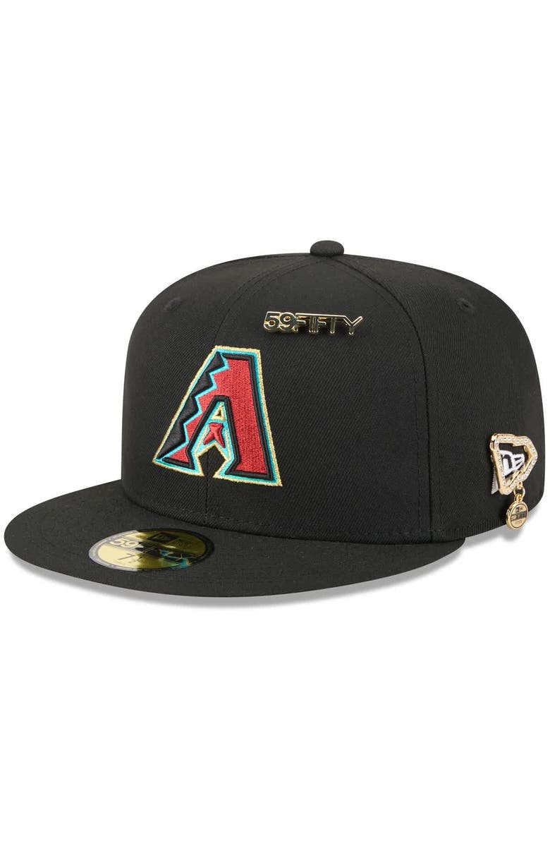 New Era Men's New Era  Black Arizona Diamondbacks 2025 59FIFTY Day 59FIFTY Fitted Hat with Pins, Main, color, Black