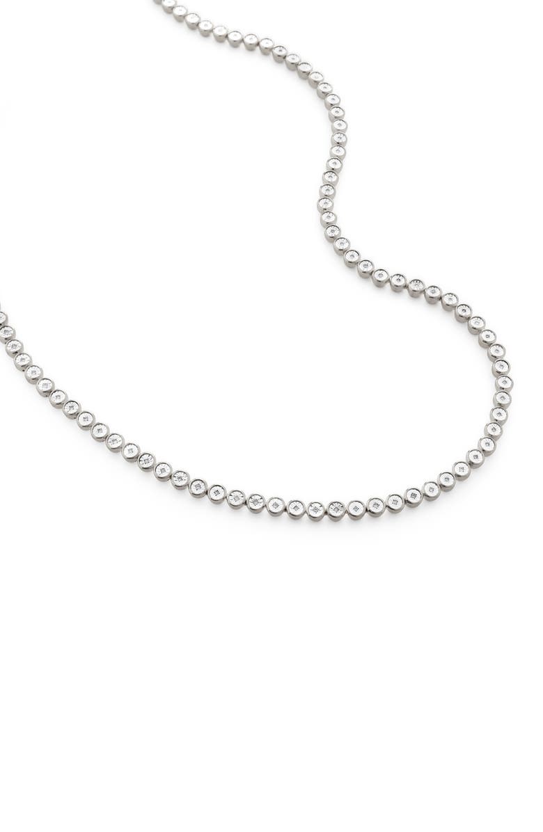 Monica Vinader Diamond Essential Tennis Necklace, Alternate, color, 