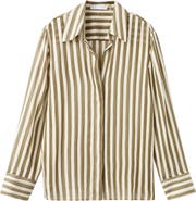 MANGO Stripe Woven Shirt