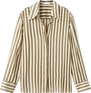 MANGO Stripe Woven Shirt