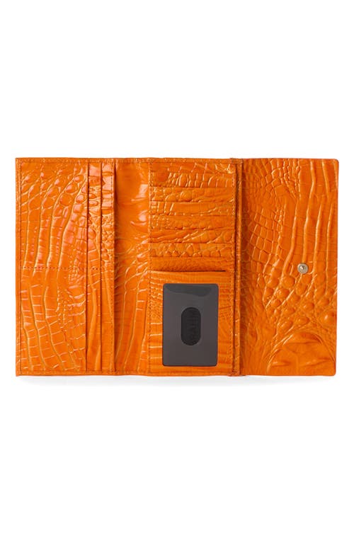 Brahmin Cordelia Croc Embossed Leather Wallet