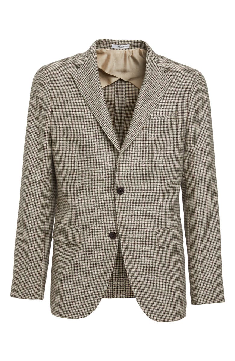 Boglioli Houndstooth Wool, Silk & Cashmere Sport Coat, Alternate, color, 
