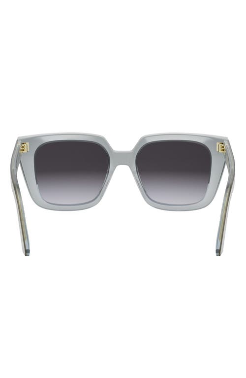 Dior Midnight S1i 53mm Gradient Geometric Sunglasses In Gray