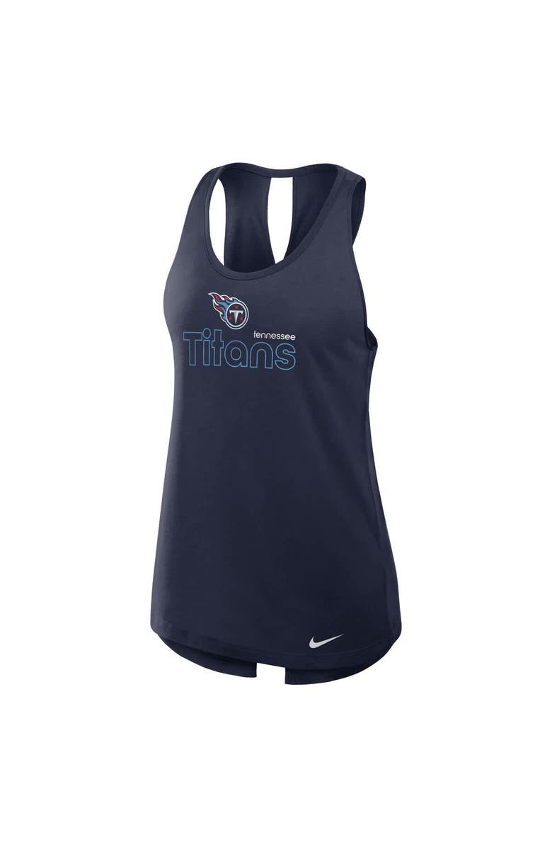 Nike Women's Nike Navy Tennessee Titans  Crossback Performance Tank Top, Alternate, color, Navy