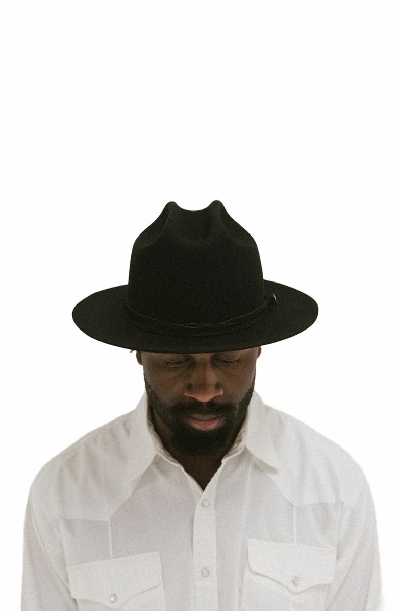 Two Roads Hat Co. Elliston Rancher Hat, Alternate, color, Black