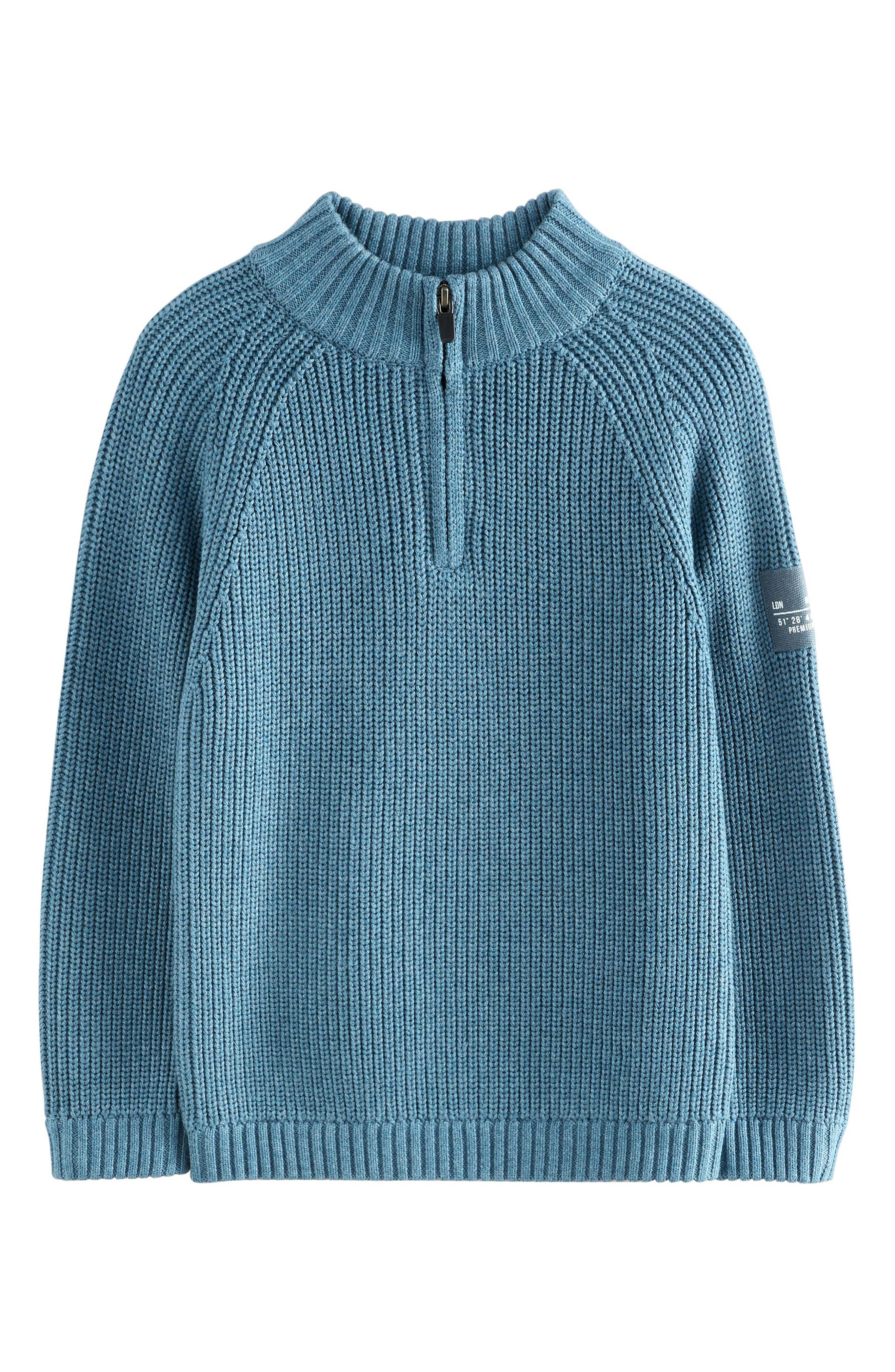 NEXT Kids' Quarter Zip Sweater