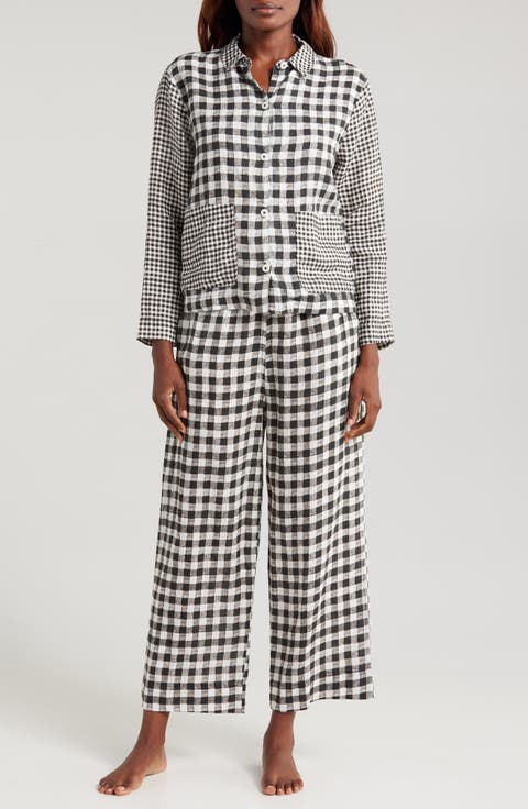 Long Sleeve Linen Pajamas